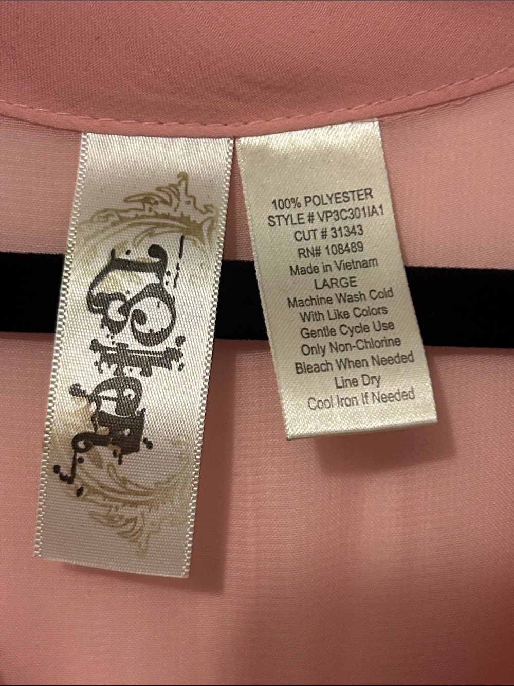 Sheer Pink Tie-Neck Blouse ✨ 3/$25 SALE ✨ - Picture 2 of 5